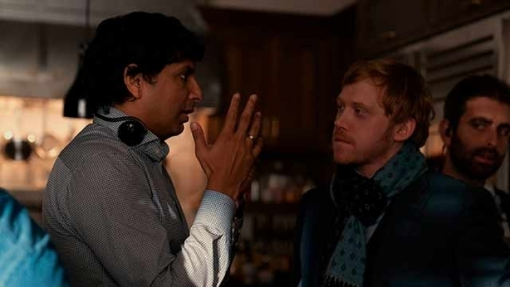 <p> Shyamalan y Rupert Grint </p>