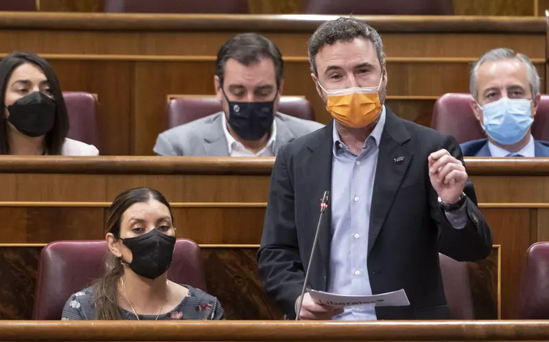 <p> El diputado de Ciudadanos, Guillermo D&iacute;az G&oacute;mez, interviene en una sesi&oacute;n plenaria en el Congreso de los Diputados, a 9 de marzo de 2022, en Madrid (Espa&ntilde;a). - Alberto Ortega - Europa Press </p>