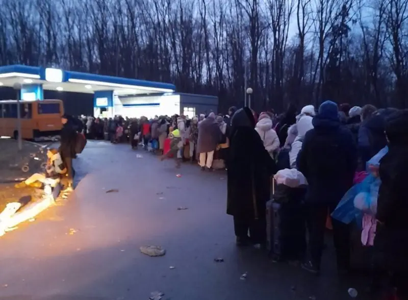 <p> Desplazados ucranianos en la frontera con Polonia - ALDEAS INFANTILES </p>