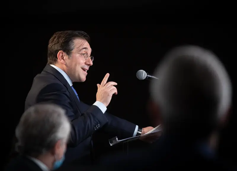 <p> El ministro de Asuntos Exteriores, Uni&oacute;n Europea y Cooperaci&oacute;n, Jos&eacute; Manuel Albares - David Zorrakino - Europa Press </p>