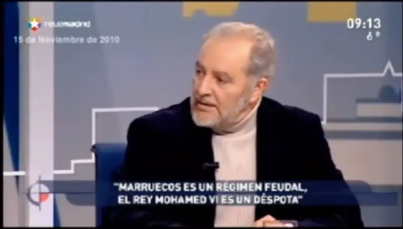 <p> Julio Anguita, en un v&iacute;deo de 2010.- TELEMADRID </p>