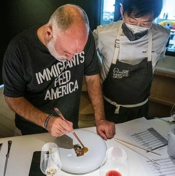 <p> El chef Jos&eacute; Andr&eacute;s en uno de sus restaurantes. </p>