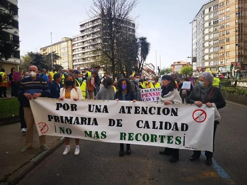 <p> Concentraci&oacute;n en defensa de la sanidad p&uacute;blica </p>