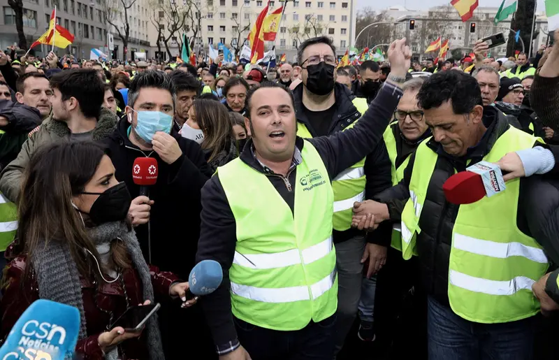 <p> El presidente de la Plataforma para la Defensa del Sector del Transporte de Mercanc&iacute;as por Carretera, Manuel Hern&aacute;ndez - Eduardo Parra - Europa Press </p>