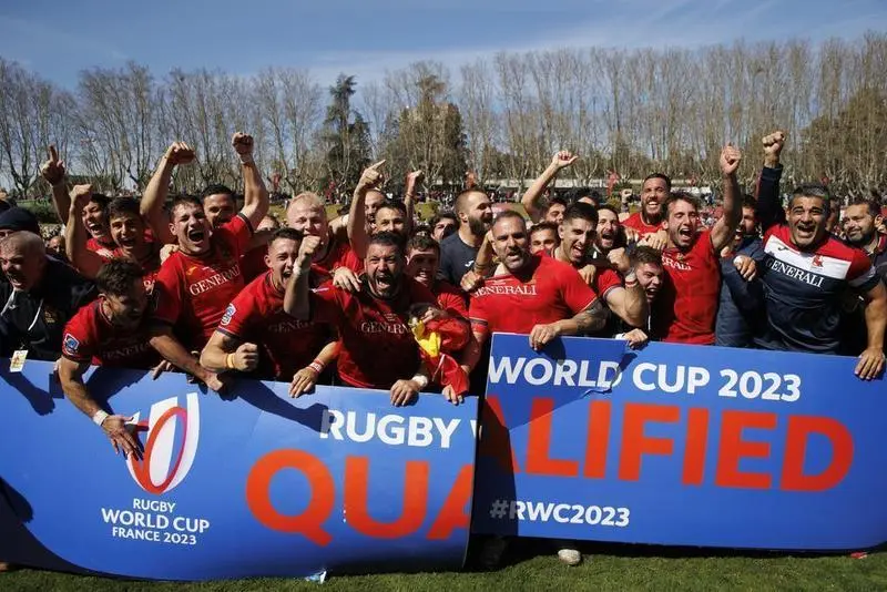 <p> Celebraci&oacute;n tras clasificarse al Mundial despu&eacute;s de vencer a Portugal </p>