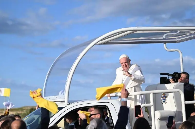 <p> El Papa durante su viaje a Malta. Fuente: Europa Press </p>