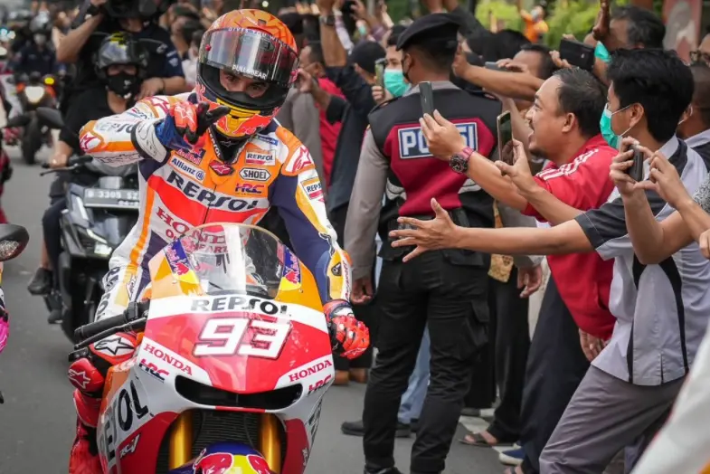 <p> Marc M&aacute;rquez antes del GP de Indonesia | @marcmarquez93 </p>