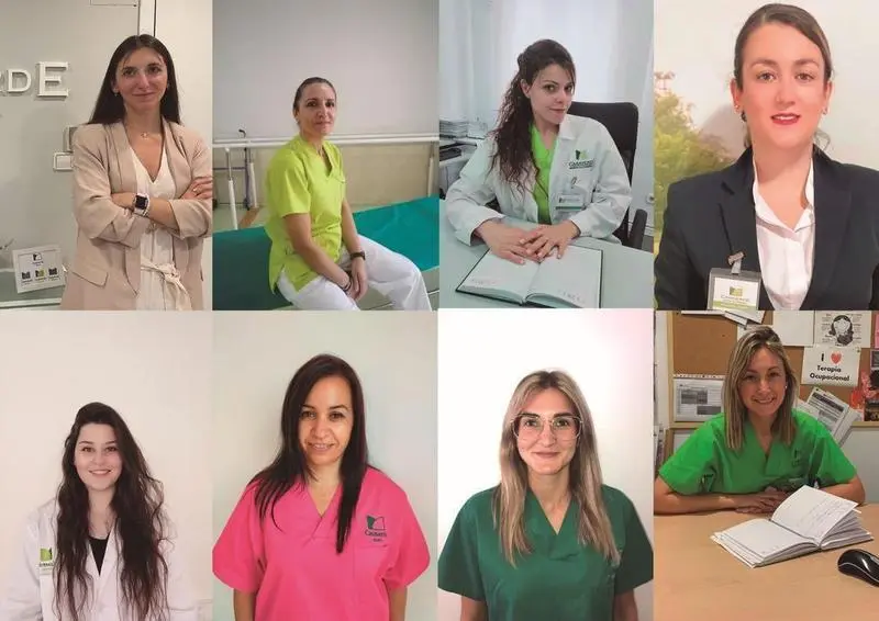 <p> Profesionales de la Fundaci&oacute;n Casaverde </p>