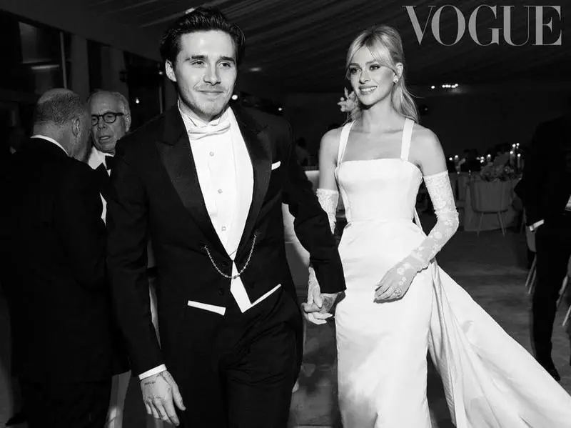 <p> Los reci&eacute;n casados Mr. & Mrs. Peltz Beckham. Fuente Instagram @nicolaannepeltz </p>