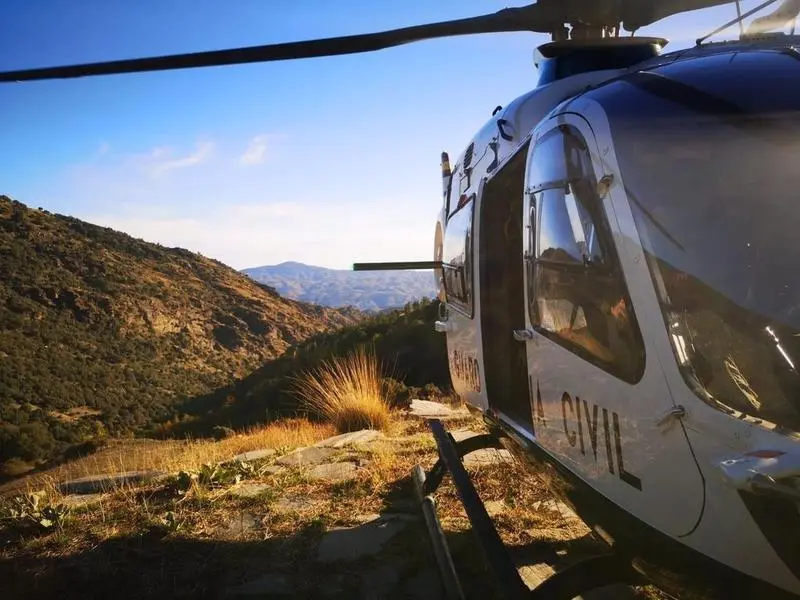 <p> Helic&oacute;ptero del Servicio de Monta&ntilde;a de la Guardia Civil </p>