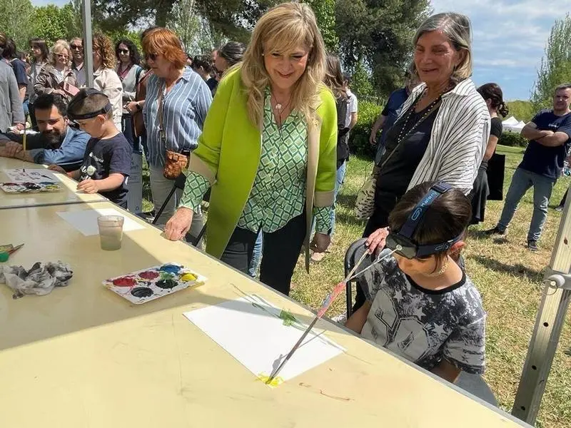 <p> La consellera de Derechos Sociales de la Generalitat, Violant Cervera, en la 34 Festa Esplai </p>