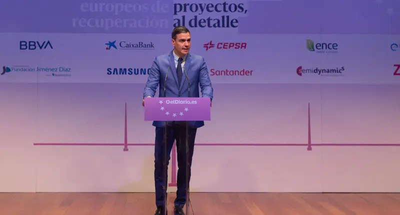 <p> El presidente del Gobierno, Pedro S&aacute;nchez, inaugura la segunda edici&oacute;n de las Jornadas de Fondos Europeos de Recuperaci&oacute;n, en el Museo Nacional Centro de Arte Reina Sof&iacute;a, a 12 de mayo de 2022, en Madrid (Espa&ntilde;a). - Gustavo Valiente - Europa Press </p>