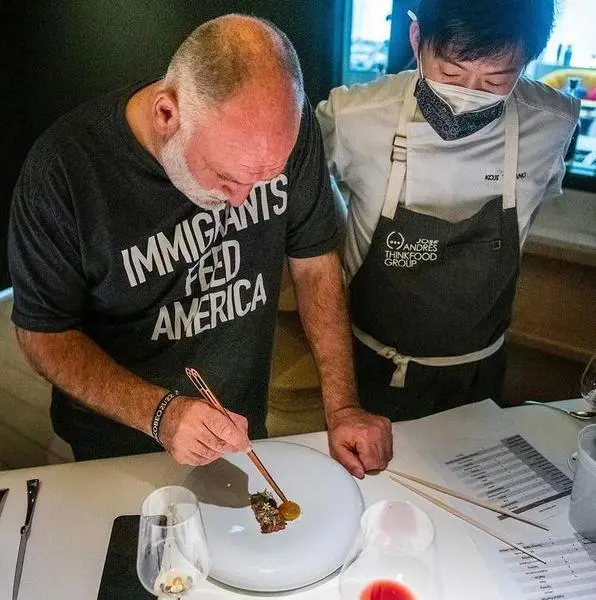 <p> El chef Jos&eacute; Andr&eacute;s en uno de sus restaurantes. </p>