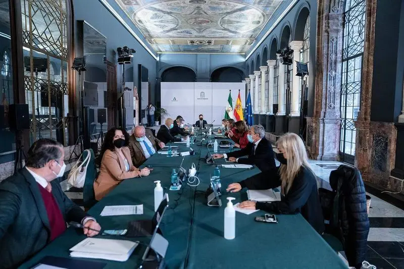 <p> Imagen de archivo de una reuni&oacute;n del Consejo de Gobierno en el Palacio de San Telmo </p>