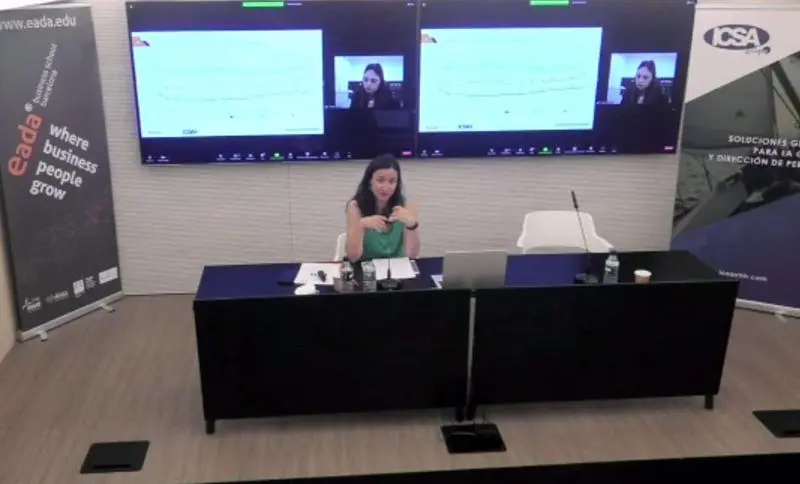 <p> Momento de la presentaci&oacute;n del estudio. - EUROPA PRESS </p>