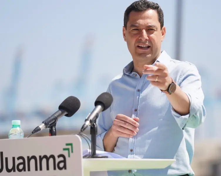 <p> El presidente de la Junta y candidato a la reelecci&oacute;n por el PP en las pr&oacute;ximas elecciones andaluzas, Juanma Moreno - PP-A </p>