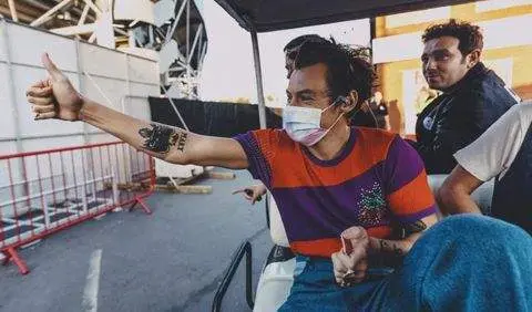 <p> Harry Styles en Manchester </p>