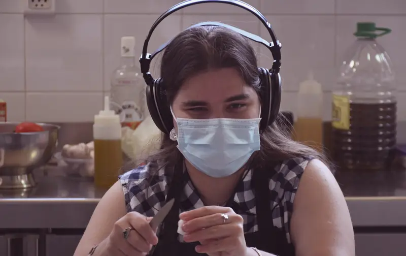 <p> Persona con discapacidad visual en Fundaci&oacute;n Bot&iacute; </p>