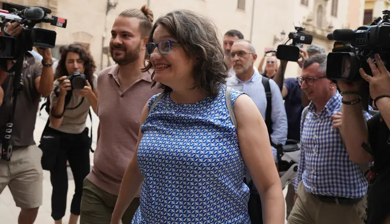 <p> M&oacute;nica Oltra a su llegada a la ejecutiva de Comprom&iacute;s - JORGE GIL - EUROPA PRESS </p>