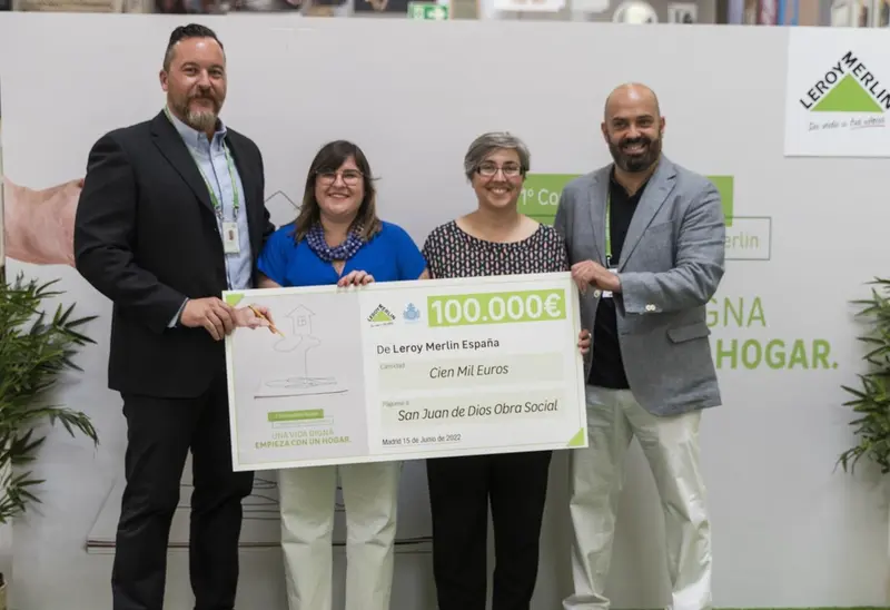 <p> Leroy Merlin dona 350.000 euros para acondicionar espacios en la I convocatoria de ayudas 'Hogares Dignos' </p>