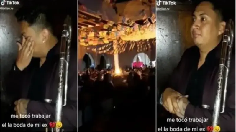<p> Capturas del video de Brian subido a TikTok </p>