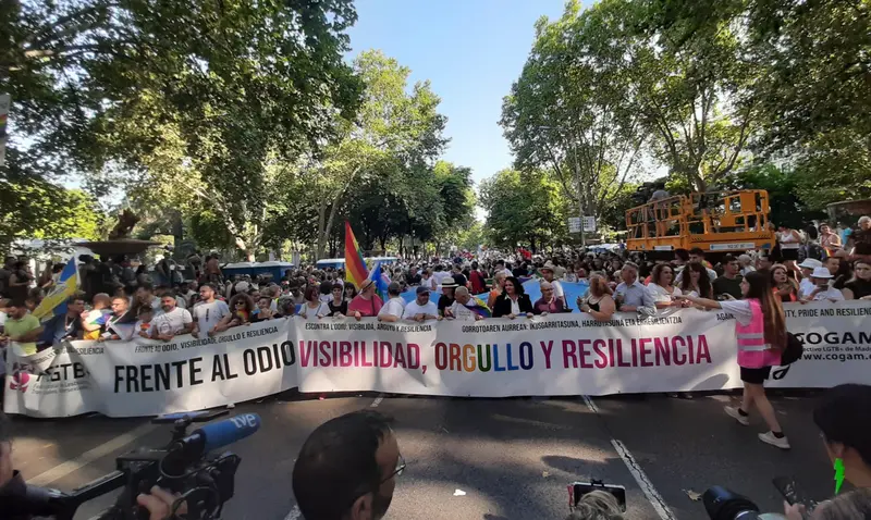 <p> Cabecera de la manifestaci&oacute;n del Orgullo 2022 - EUROPA PRESS </p>