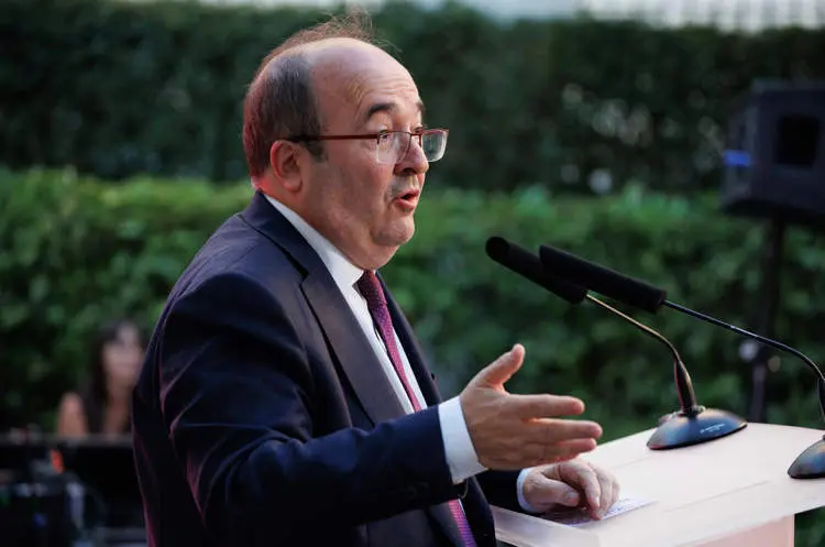 <p> El ministro de cultura, Miquel Iceta </p>