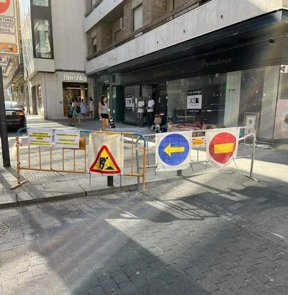 <p> Tr&aacute;fico en el centro. </p>