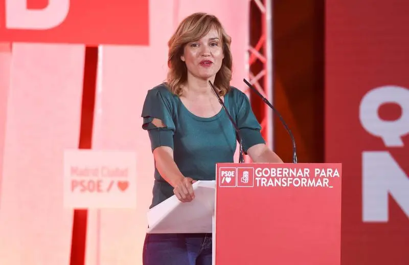 <p> La ministra de educaci&oacute;n, Pilar Alegr&iacute;a, interviene durante la celebraci&oacute;n de la primera jornada de la Convenci&oacute;n del PSOE Madrid ciudad, en el Palacio de Cibeles, a 30 de junio de 2022, en Madrid (Espa&ntilde;a). - Gustavo Valiente - Europa Press </p>
