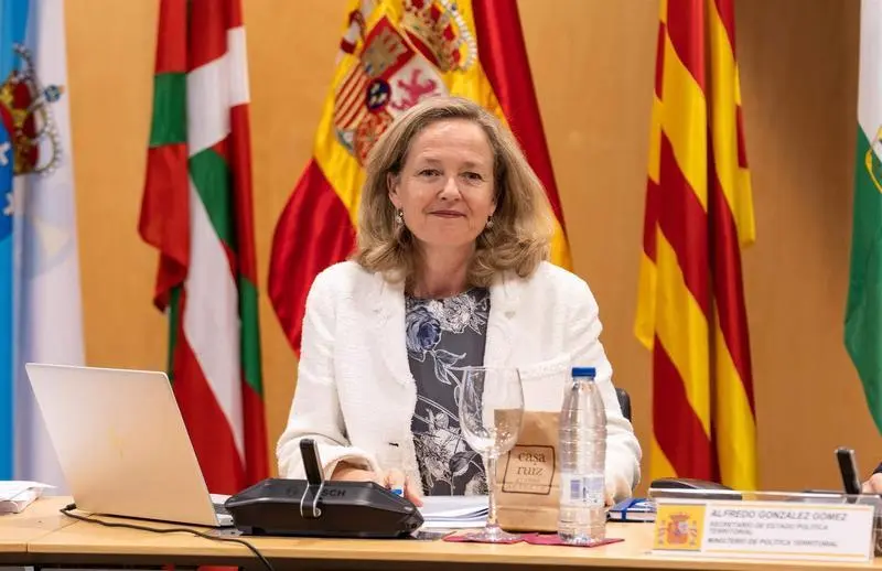 <p> La vicepresidenta primera y ministra de Asuntos Econ&oacute;micos y Transformaci&oacute;n Digital, Nadia Calvi&ntilde;o, durante la reuni&oacute;n de la Conferencia Sectorial para la Mejora Regulatoria y el Clima de Negocios. - MINISTERIO DE ASUNTOS ECON&Oacute;MICOS </p>