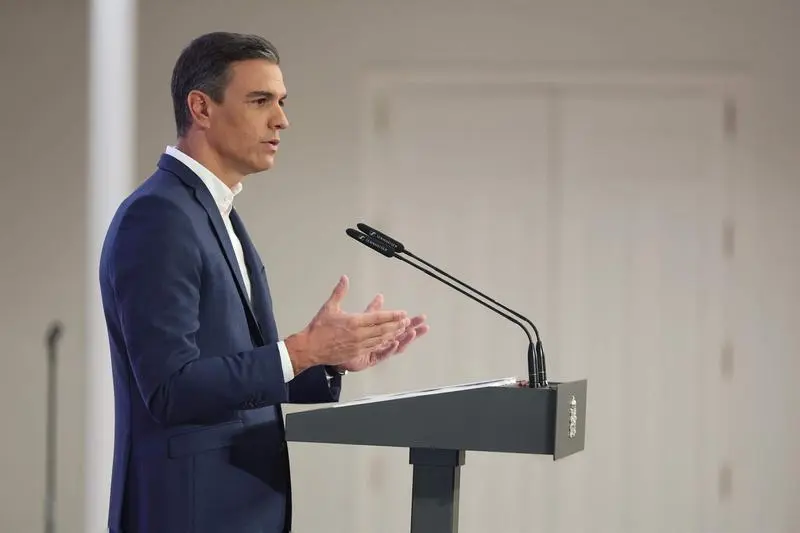 <p> El presidente del Gobierno, Pedro S&aacute;nchez, presenta el primer informe de rendici&oacute;n de cuentas 2022 </p>