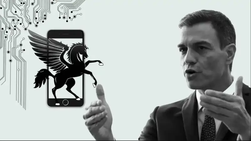 <p> Pedro S&aacute;nchez y el software Pegasus </p>