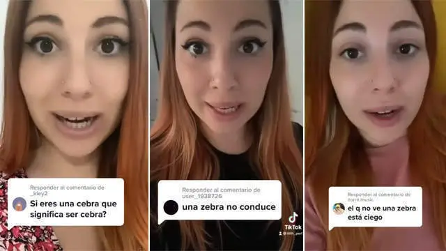 <p> Chica que dice ser una cebra </p>