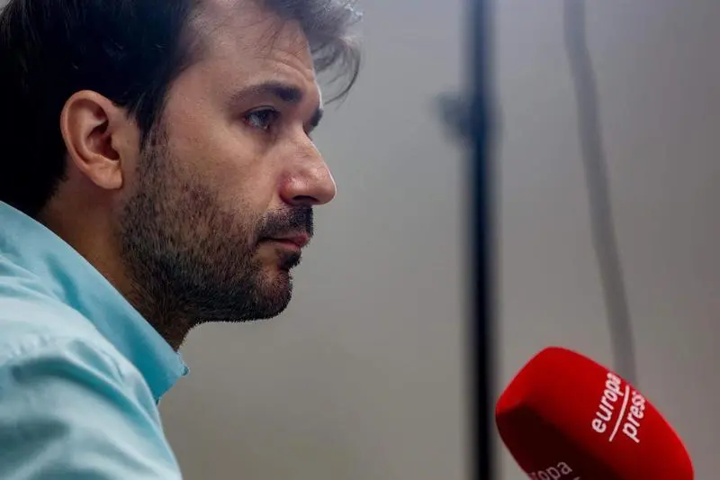 <p> Javier S&aacute;nchez Serna, coportavoz de Podemos y coordinador del partido en Murcia, en una entrevista con Europa Press - Ricardo Rubio - Europa Press </p>
