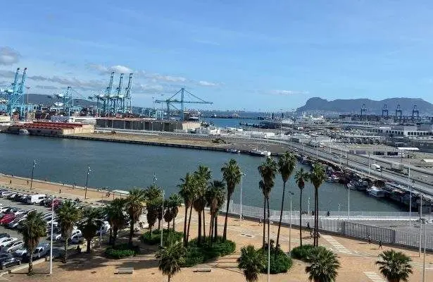 <p> Puerto de Algeciras. // Twitter </p>