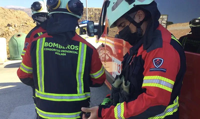 <p> Bomberos de M&aacute;laga </p>