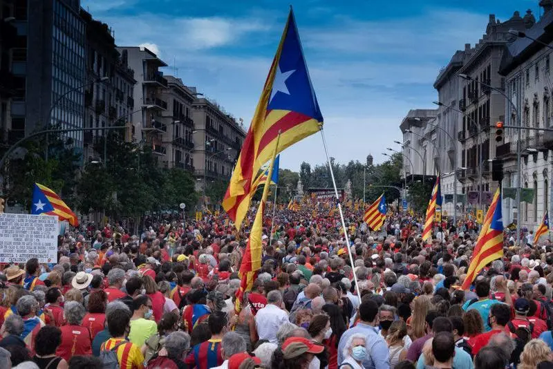 <p> Manifestaci&oacute;n de la Diada </p>