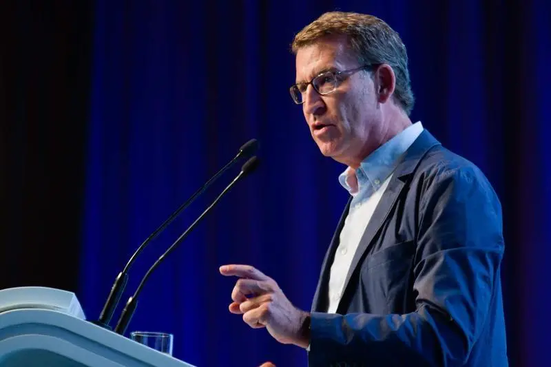 <p> El presidente nacional del Partido Popular (PP), Alberto N&uacute;&ntilde;ez Feij&oacute;o </p>