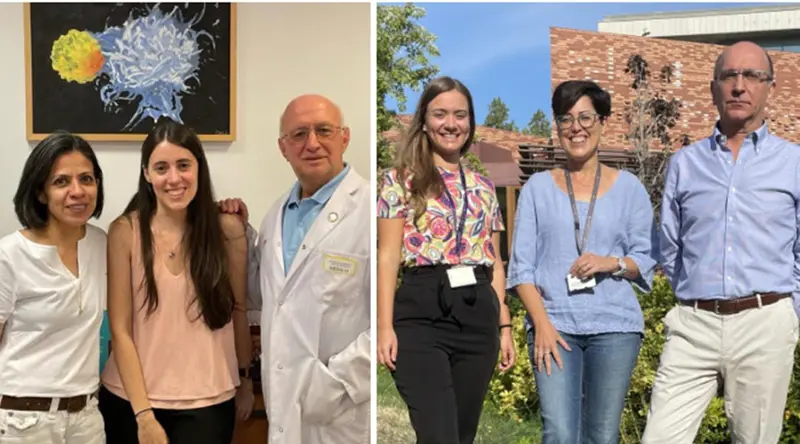 <p> A la izquierda, Hortensia de la Fuente, Mar&iacute;a Jim&eacute;nez-Fern&aacute;ndez y Francisco S&aacute;nchez-Madrid; a la derecha, Carme Ballester-Servera, Cristina Rodr&iacute;guez-Sinovas y Jos&eacute; Mart&iacute;nez / CIBERCV </p>