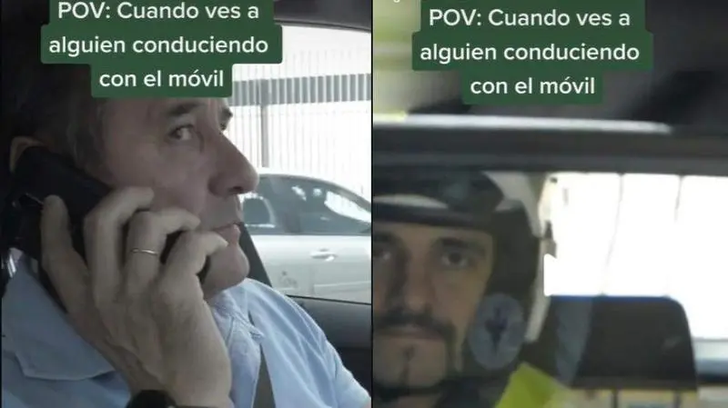 <p> Capturas del TikTok de la Guardia Civil </p>