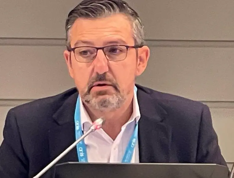 <p> El presidente del Foro Espa&ntilde;ol de Pacientes, Andoni Lorenzo, en el XVII Congreso de la Asociaci&oacute;n Nacional de Informadores de la Salud (ANIS), que se est&aacute; celebrando en la Facultad de Ciencias de la Salud de la Universidad de Deusto, en Bilbao. - ANIS </p>
