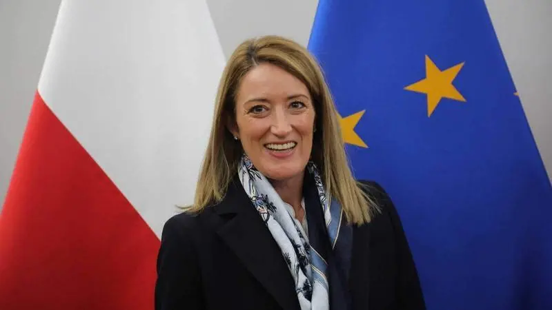 <p> Roberta Metsola, presidenta de la Euroc&aacute;mara </p>