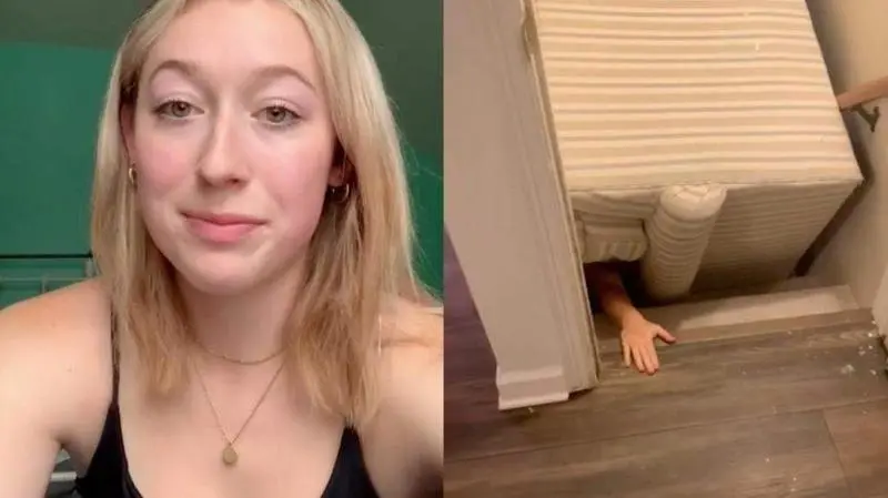 <p> La mujer atrapada en el sona por culpa de su sof&aacute; </p>