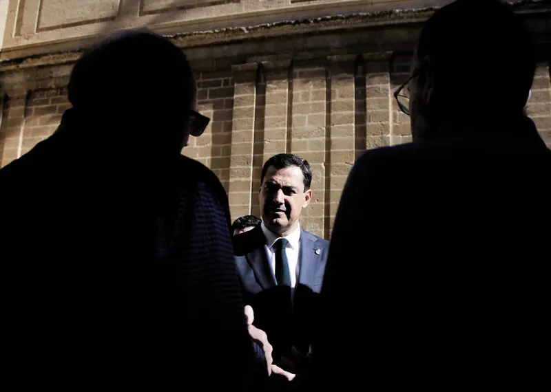  El presidente de la Junta de Andaluc&iacute;a, Juanma Moreno, durante la segunda jornada del Pleno del Parlamento andaluz en el Parlamento de Andaluc&iacute;a, a 10 de noviembre de 2022 en Sevilla (Andaluc&iacute;a, Espa&ntilde;a) - Joaquin Corchero - Europa Press 