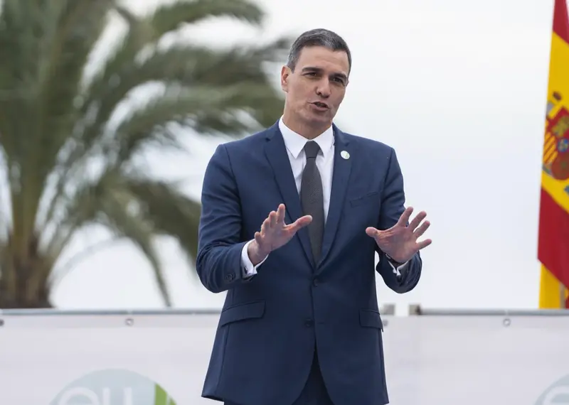  El presidente del Gobierno de Espa&ntilde;a, Pedro S&aacute;nchez, preside la Cumbre EU-MED9, en la Ciudad de la Luz, a 9 de diciembre de 2022, en Alicante, Comunidad de Valencia, (Espa&ntilde;a). - Jorge Gil - Europa Press 