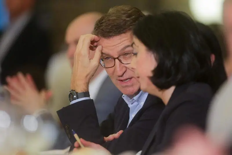  El presidente del Partido Popular, Alberto N&uacute;&ntilde;ez Feij&oacute;o 