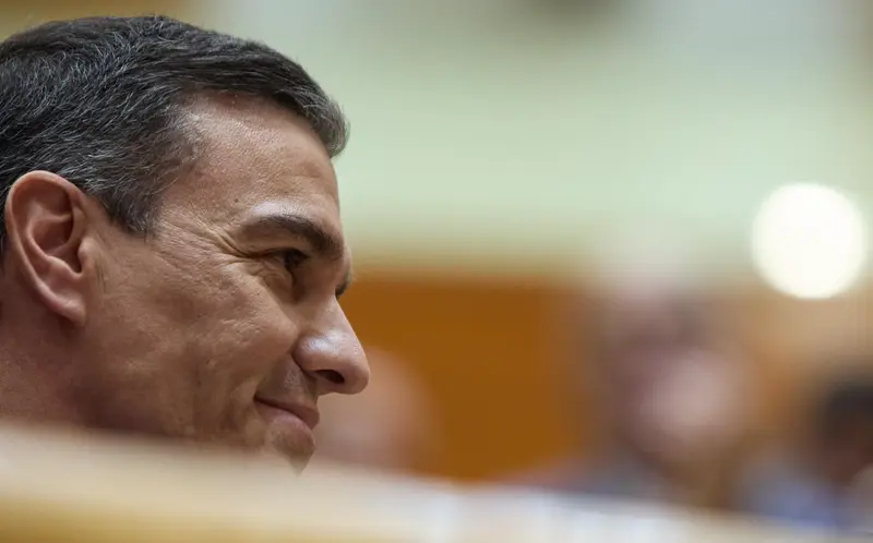  El presidente del Gobierno, Pedro S&aacute;nchez, durante una sesi&oacute;n de control al Gobierno en el Senado, a 21 de diciembre de 2022, en Madrid (Espa&ntilde;a). - Jes&uacute;s Hell&iacute;n - Europa Press 
