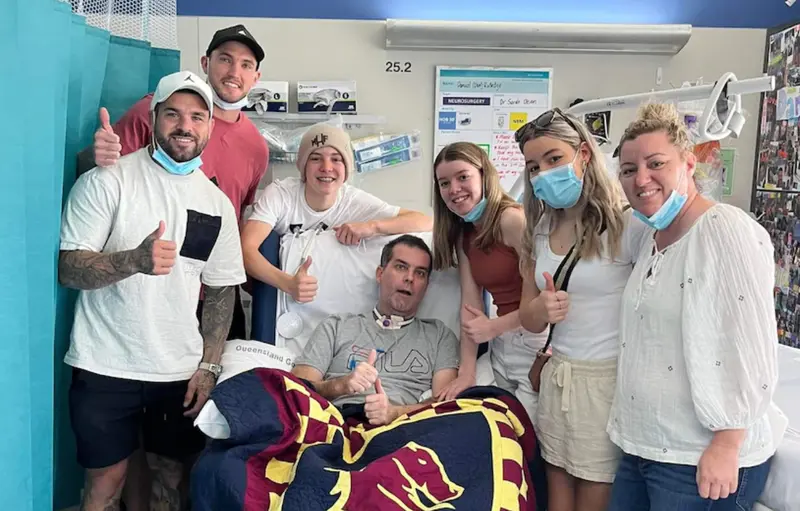  La familia junto al padre recuperado 