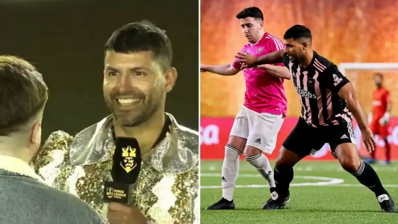  El Kun sorprendiendo a Ibai al desvelarse como 'el Joker', para jugar en la Kings League 