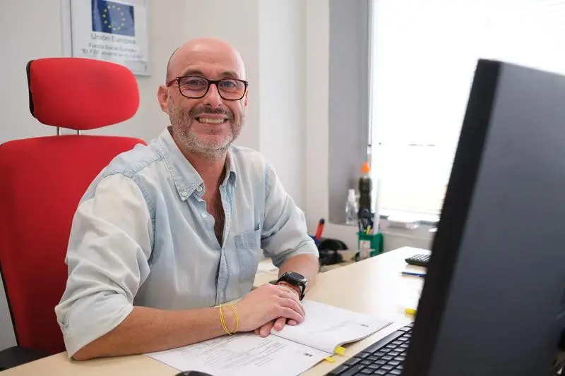  Javier Crespo, trabajador de Fepamic en formaci&oacute;n 